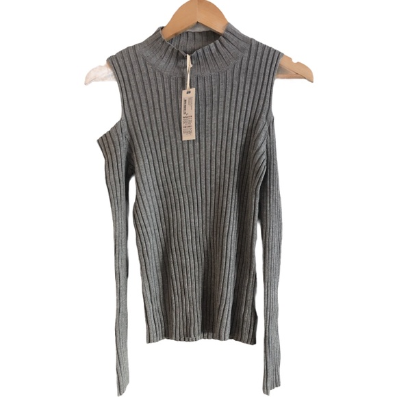 Cotton On Sz L Grey Scarlett Rib Jumper Pullover - Picture 2 of 7